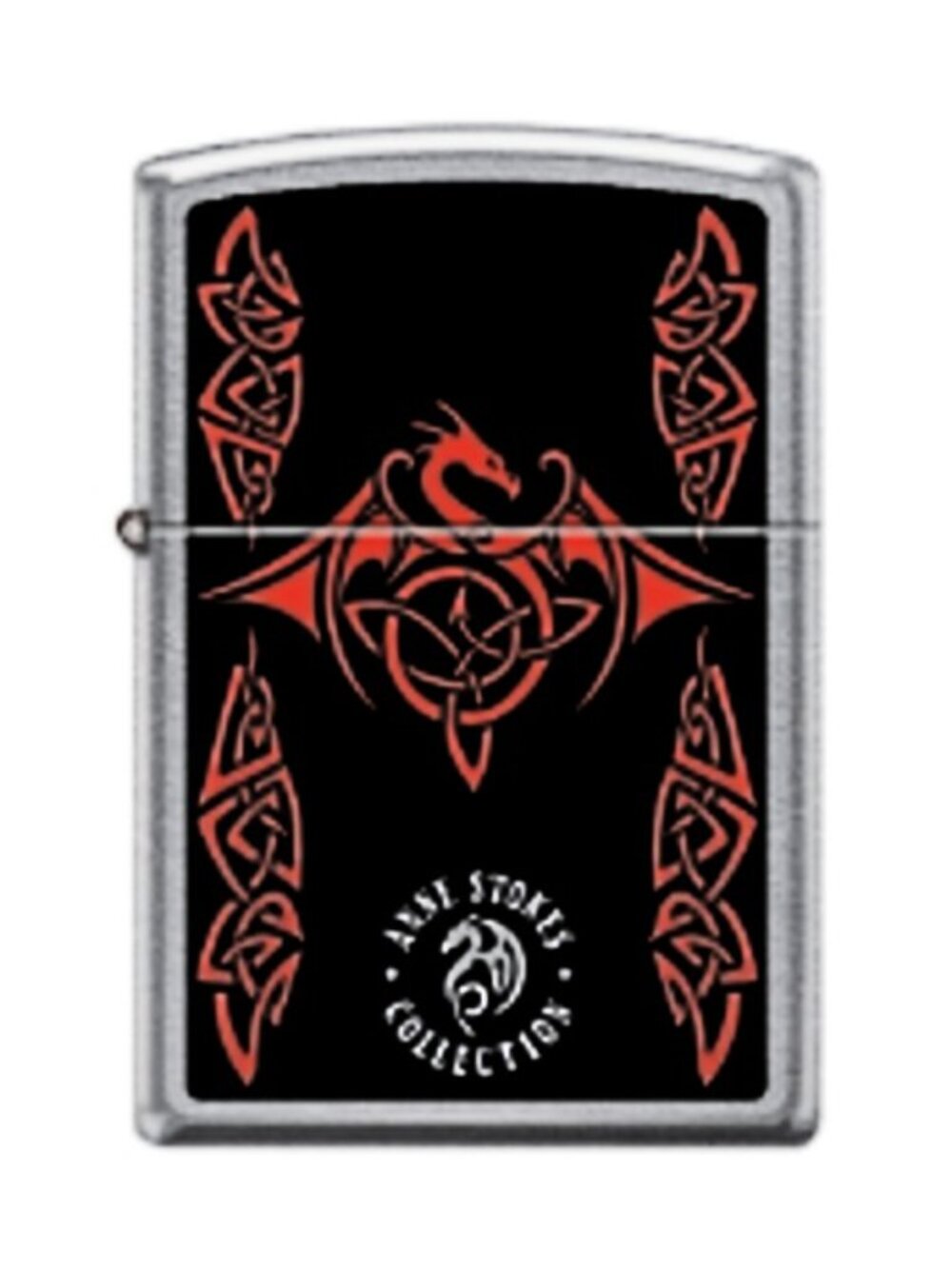 Cool Dragon Tattoo Chrome Zippo
